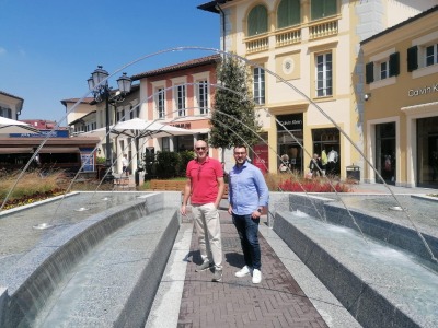 Ramella Graniti Serravalle Fountain with water games